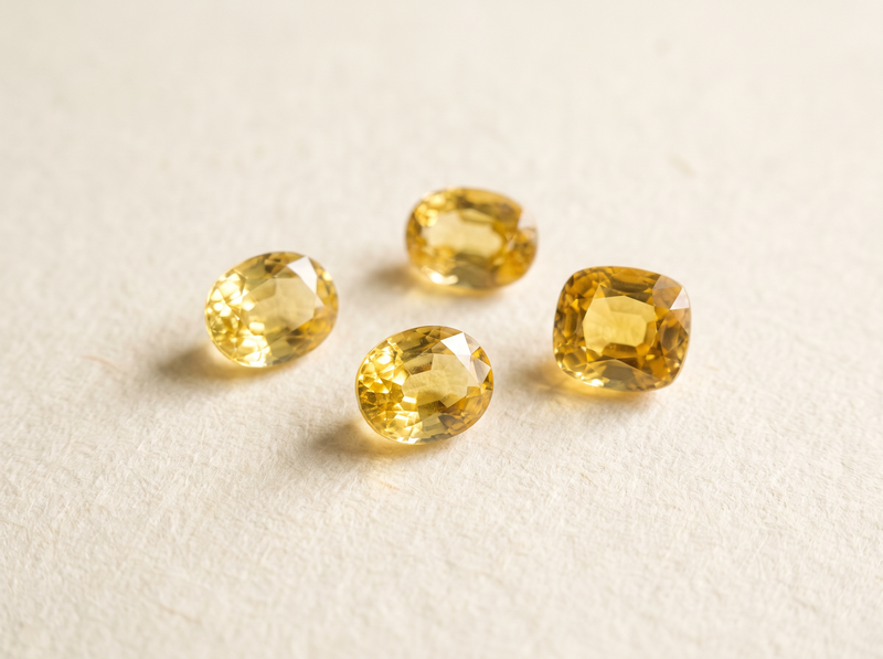 Yellow sapphire illustration