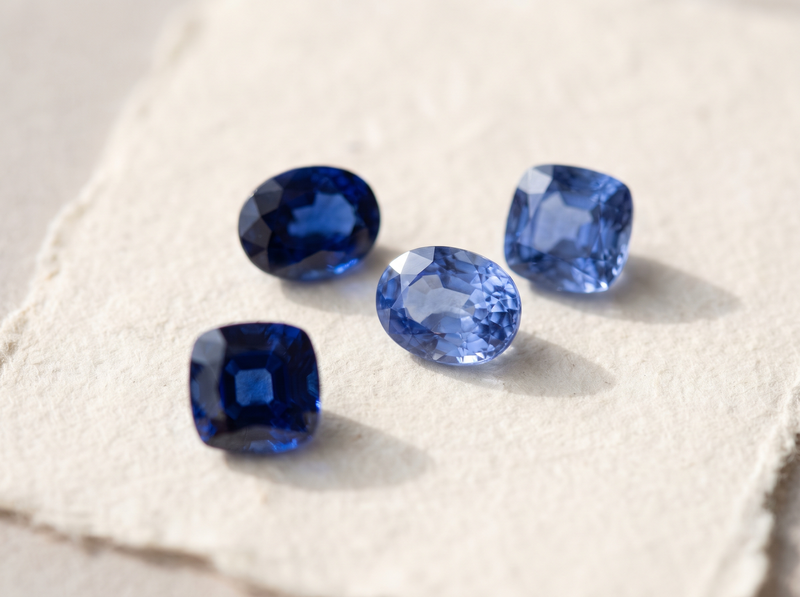 Blue sapphire illustration