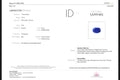 Lotus Gemology report 8660-4440 for natural blue sapphire oval 2.31 ct
