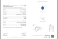 Bellerophon Gemlab report C01755 for natural cobalt spinel oval 1.35 ct