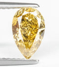 Natural Diamond Pear 1.31 ct – Fancy Intense Brownish Yellow, Natural Colour