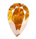 Natural Diamond Pear 1.21 ct – Fancy Deep Yellowish Orange, Natural Colour