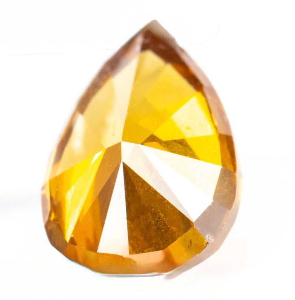 Natural Diamond Pear 1.21 ct – Fancy Deep Yellowish Orange, Natural Colour, photo 3