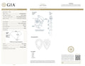 GIA report 6237142406 for natural diamond pear 1.23 ct
