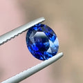Natural Blue Sapphire Oval 1.63 ct – Royal Blue, No Heat, face-up photo